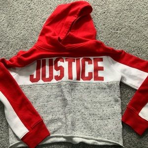 Justice Crop Hoodie